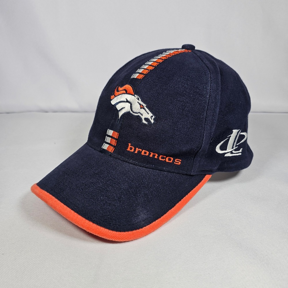 Vintage Denver Broncos NFL Pro Line Cap Hat Orange White‎ Logo One Adjustable